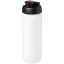 Baseline® Plus grip 750 ml flip lid sport bottle, LDPE, PP Plastic, White, solid black