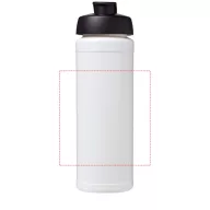   Baseline® Plus grip 750 ml flip lid sport bottle, LDPE, PP Plastic, White, solid black