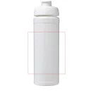 Baseline® Plus grip 750 ml flip lid sport bottle, LDPE, PP Plastic, White
