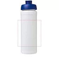   Baseline® Plus grip 750 ml flip lid sport bottle, LDPE, PP Plastic, White, Blue