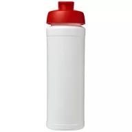   Baseline® Plus grip 750 ml flip lid sport bottle, LDPE, PP Plastic, White, Red  