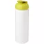 Baseline® Plus grip 750 ml flip lid sport bottle, LDPE, PP Plastic, White,Lime green