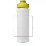   Baseline® Plus grip 750 ml flip lid sport bottle, LDPE, PP Plastic, White,Lime green
