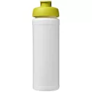 Baseline® Plus grip 750 ml flip lid sport bottle, LDPE, PP Plastic, White,Lime green