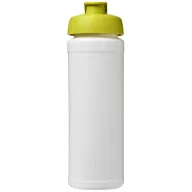   Baseline® Plus grip 750 ml flip lid sport bottle, LDPE, PP Plastic, White,Lime green