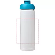   Baseline® Plus grip 750 ml flip lid sport bottle, LDPE, PP Plastic, White,Aqua