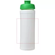   Baseline® Plus grip 750 ml flip lid sport bottle, LDPE, PP Plastic, White, Green  