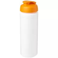   Baseline® Plus grip 750 ml flip lid sport bottle, LDPE, PP Plastic, White,Orange  