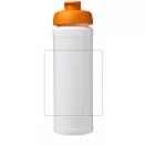 Baseline® Plus grip 750 ml flip lid sport bottle, LDPE, PP Plastic, White,Orange  