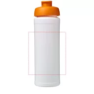   Baseline® Plus grip 750 ml flip lid sport bottle, LDPE, PP Plastic, White,Orange  