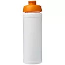 Baseline® Plus grip 750 ml flip lid sport bottle, LDPE, PP Plastic, White,Orange  