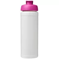  Baseline® Plus grip 750 ml flip lid sport bottle, LDPE, PP Plastic, White,Pink  