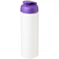   Baseline® Plus grip 750 ml flip lid sport bottle, LDPE, PP Plastic, White,Purple  