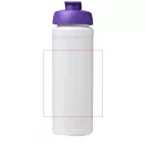 Baseline® Plus grip 750 ml flip lid sport bottle, LDPE, PP Plastic, White,Purple  