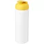 Baseline® Plus grip 750 ml flip lid sport bottle, LDPE, PP Plastic, White,Yellow  
