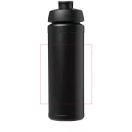   Baseline® Plus grip 750 ml flip lid sport bottle, LDPE, PP Plastic, solid black