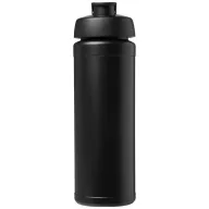   Baseline® Plus grip 750 ml flip lid sport bottle, LDPE, PP Plastic, solid black