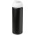 Baseline® Plus grip 750 ml flip lid sport bottle, LDPE, PP Plastic, solid black,White