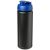 Baseline® Plus grip 750 ml flip lid sport bottle, LDPE, PP Plastic, solid black, Blue