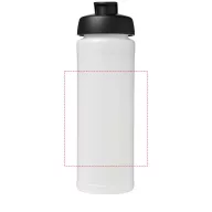   Baseline® Plus grip 750 ml flip lid sport bottle, LDPE, PP Plastic, Transparent, solid black