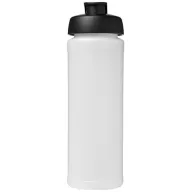   Baseline® Plus grip 750 ml flip lid sport bottle, LDPE, PP Plastic, Transparent, solid black