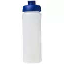 Baseline® Plus grip 750 ml flip lid sport bottle, LDPE, PP Plastic, Transparent, Blue