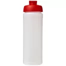 Baseline® Plus grip 750 ml flip lid sport bottle, LDPE, PP Plastic, Transparent, Red  