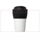 Brite-Americano® tyre 350 ml insulated tumbler, Silicone, solid black
