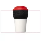 Brite-Americano® tyre 350 ml insulated tumbler, Silicone, Red