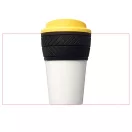 Brite-Americano® tyre 350 ml insulated tumbler, Silicone, Yellow