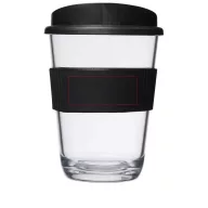   Americano® Cortado 300 ml tumbler with grip, SAN, PP Plastic/HDPE, Silicone, solid black