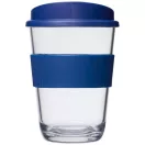 Americano® Cortado 300 ml tumbler with grip, SAN, PP Plastic/HDPE, Silicone, Blue