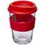 Americano® Cortado 300 ml tumbler with grip, SAN, PP Plastic/HDPE, Silicone, Red
