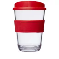   Americano® Cortado 300 ml tumbler with grip, SAN, PP Plastic/HDPE, Silicone, Red