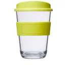 Americano® Cortado 300 ml tumbler with grip, SAN, PP Plastic/HDPE, Silicone, Lime