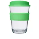 Americano® Cortado 300 ml tumbler with grip, SAN, PP Plastic/HDPE, Silicone, Green