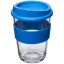 Americano® Cortado 300 ml tumbler with grip, SAN, PP Plastic/HDPE, Silicone, Mid Blue