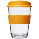Americano® Cortado 300 ml tumbler with grip, SAN, PP Plastic/HDPE, Silicone, Orange