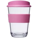 Americano® Cortado 300 ml tumbler with grip, SAN, PP Plastic/HDPE, Silicone, Pink