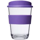Americano® Cortado 300 ml tumbler with grip, SAN, PP Plastic/HDPE, Silicone, Purple