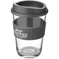   Cana de voiaj, 300 ml, 12.4xØ 8.6 cm, Americano, 20IUN0715, Gri, Plastic, Polipropilena, Silicon