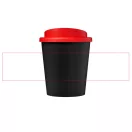 Americano® Espresso 250 ml insulated tumbler, PP Plastic, solid black, Red  