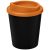 Americano® Espresso 250 ml insulated tumbler, PP Plastic,  solid black,Orange  