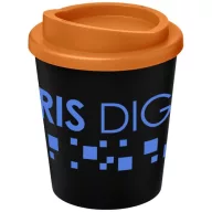   Americano® Espresso 250 ml insulated tumbler, PP Plastic,  solid black,Orange  