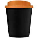 Americano® Espresso 250 ml insulated tumbler, PP Plastic,  solid black,Orange  