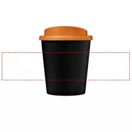   Americano® Espresso 250 ml insulated tumbler, PP Plastic,  solid black,Orange  