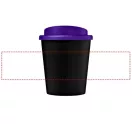 Americano® Espresso 250 ml insulated tumbler, PP Plastic,  solid black,Purple  