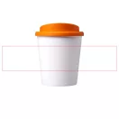 Americano® Espresso 250 ml insulated tumbler, PP Plastic, White,Orange  