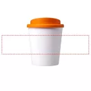 Americano® Espresso 250 ml insulated tumbler, PP Plastic, White,Orange  