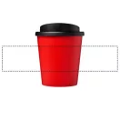 Americano® Espresso 250 ml insulated tumbler, PP Plastic, Red, solid black